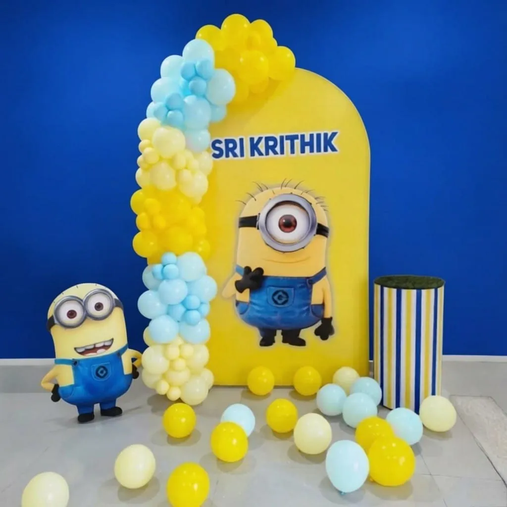 Minion Theme Arch Backdrop Decor
